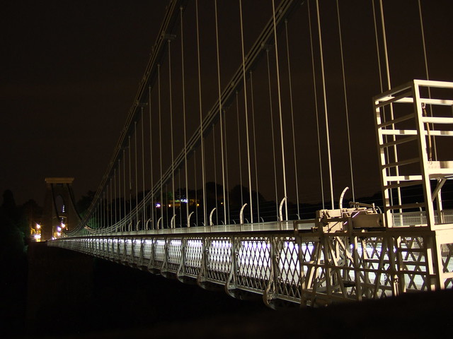 Bristol suspension by night