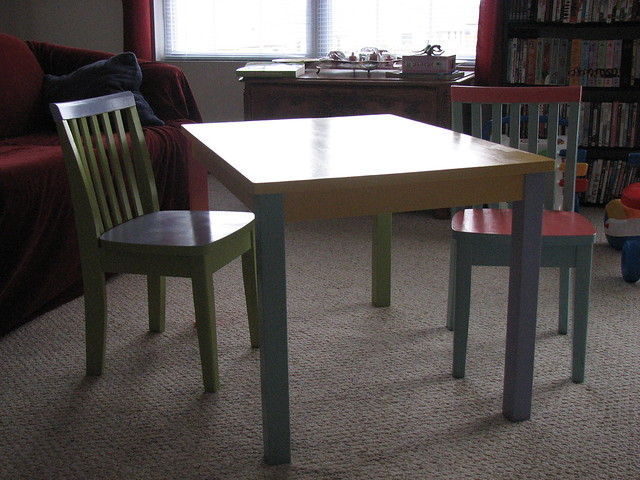 Olivia's New Table And Chairs