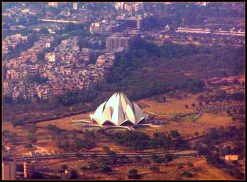 Aerial View Lotus Temple, New Delhi