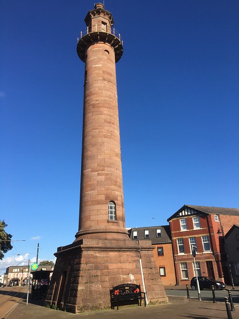 Pharos Lighthouse in Fleetwood situated in an urban setting, is 93ft high and was completed in 1840.