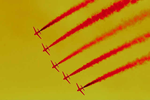 Red Arrows in yellow.