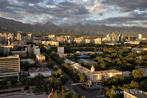 kasachstan kazakhstan almaty alma ata panorama
