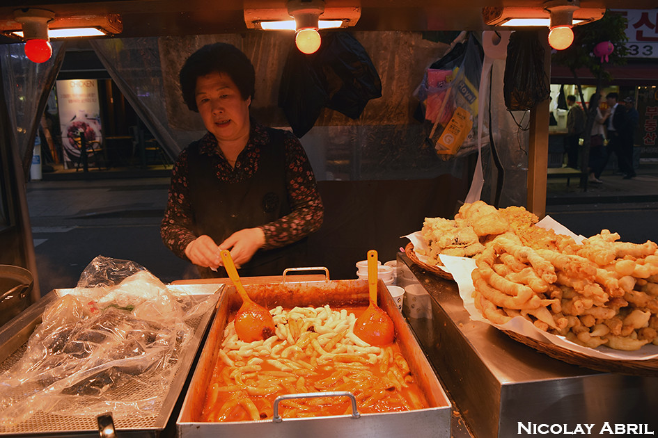 Street food stalls in Seoul