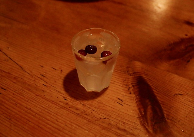 Vodka with cranberries