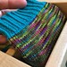 Loom knit socks