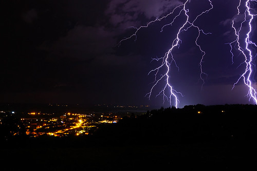 Close bolt of lightning ! by David B. - just passed 12 million views. Thanks!, Moissac, Tarn et Garonne, Occitanie, Francemoissac tarnetgaronne midipyrénées occitanie france tarn