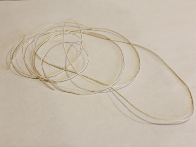 three pieces of string
