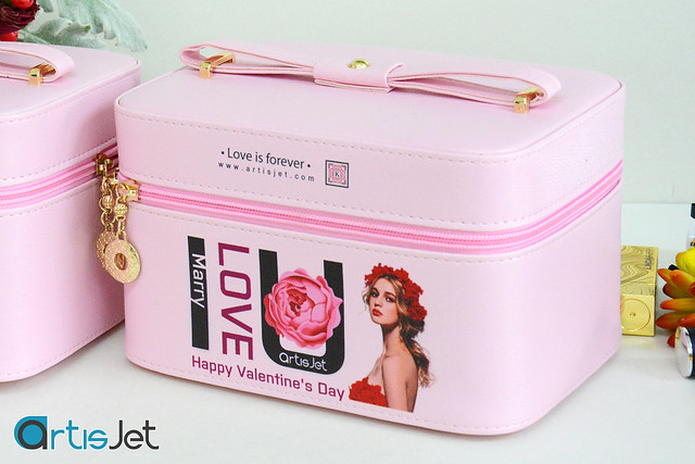 Makeup case leather printing
