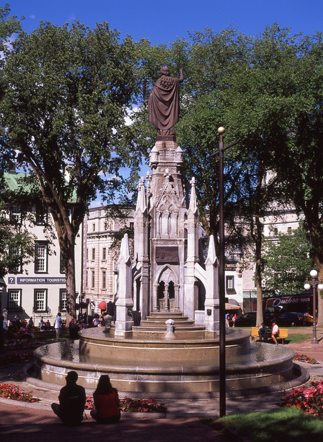 Monument of Faith Fountain in Place d'Armes