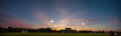 sunset milton wisconsin canon 5d clouds soccer sports highschool panorama
