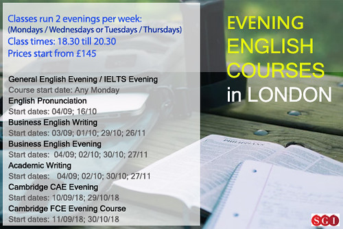 Evening Course Dates - Autumn
