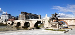 The Stone Bridge over Vardar river, Skopje | by ali eminov