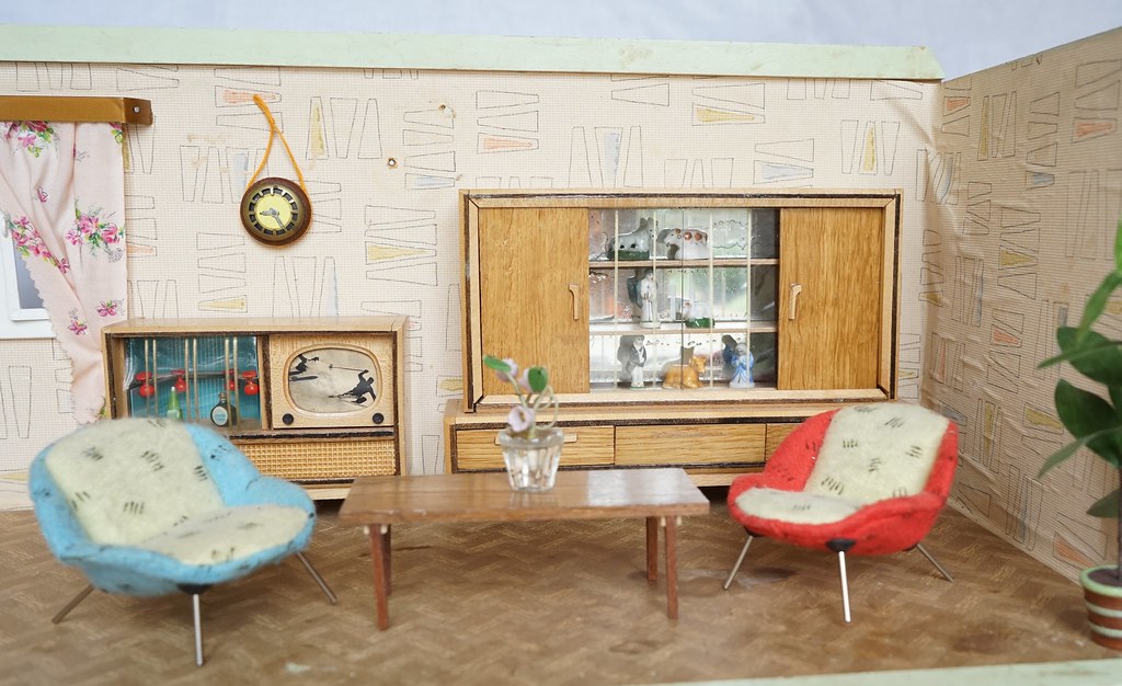 1960 Wichtelmarke Wohnzimmer