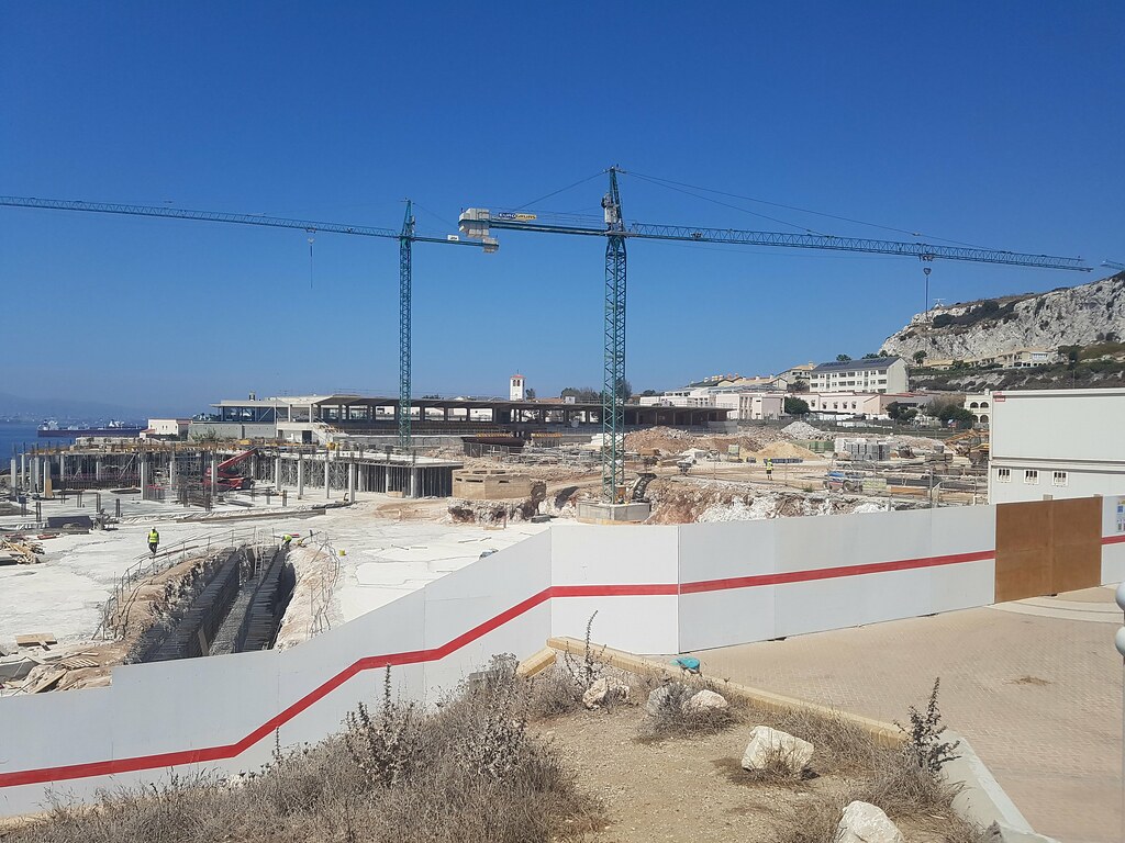 Europa Point Stadium building site