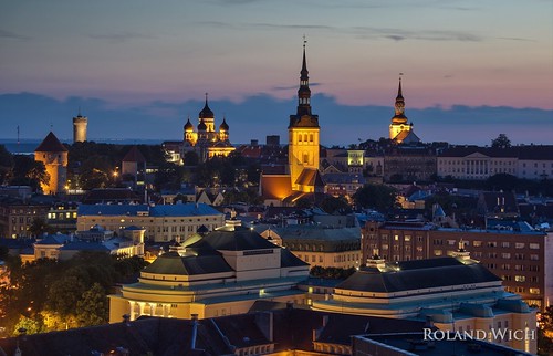Tallin by Rolandito., europe europa estonia eesti estland tallin sunset panorama