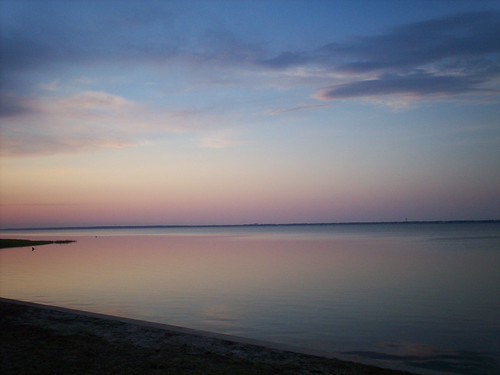 Sunset by General Wesc, blue sunset water clouds river purple flt uploadedbyluca campalbemarle newportnc familieslearningtog