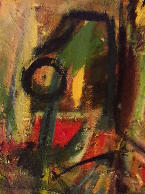 Oilpaint on canvas. Detail.