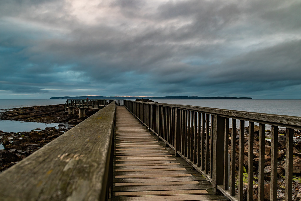 Footbridge to Pan's Rocks, Ballycastle Beach, Antrim, Nort… | Flickr