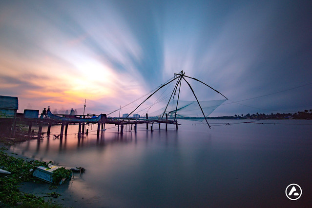 The Chinese fishing nets of Fortkochi.