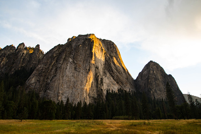 Cathedral Rock and Gunpoint from El Capitan Meadow