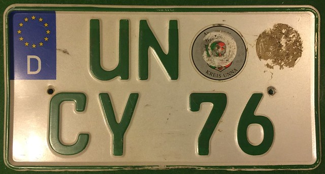 GERMANY, UNNA 2000's---SMALL AGRICULTURAL TRACTOR PLATE