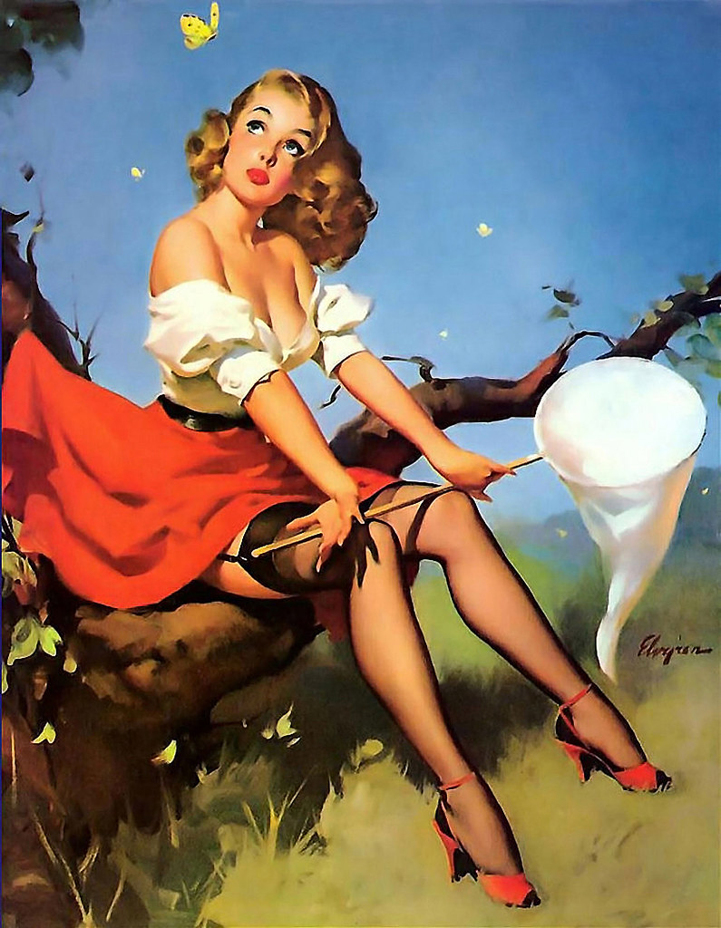 Painting by Gil Elvgren.