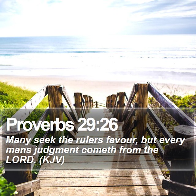 Daily Bible Verse - Proverbs 29:26