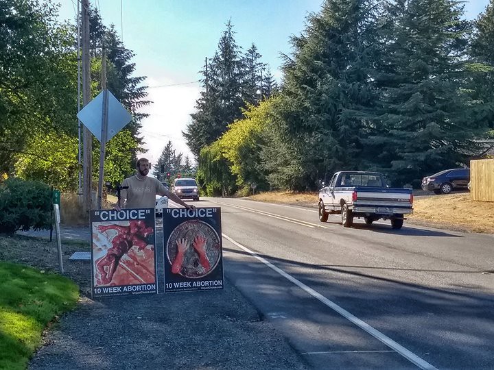 Another photo from yesterday's display outside Planned Parenthood in Bremerton, WA.