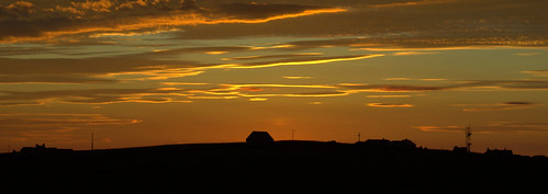sunrise westray orkney clouds
