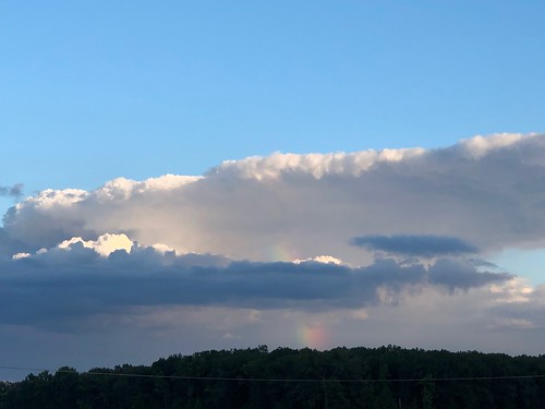 afterthestorm cloudyrainbow rainbowcloud strangeweather rainbowthroughthecloud rainbow