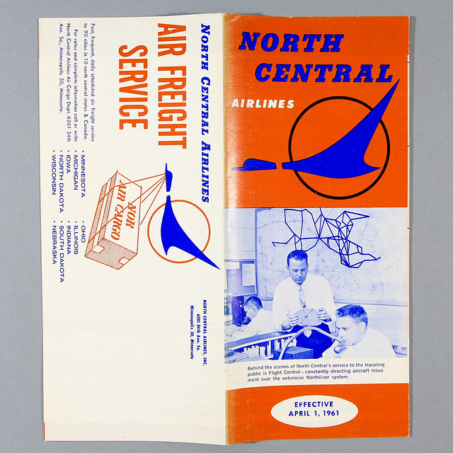 North Central Airlines_Timetable_April 1961-1