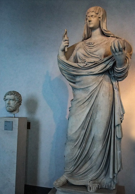 Roman sculpture of Annia Galeria Faustina II, wife of Marcus Aurelius; mother of Commodus 2nd century CE