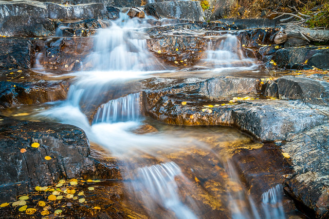 Lundy Canyon Waterfalls High Sierras Autumn Aspens Leaves Clouds Fine Art Landscape Photography: Sony A7RII Eastern Sierras Nature: Elliot McGucken California Fall Foliage Autumn Colors Scenic Vista View! Carl Zeiss Sony T* FE 16-35mm f/4 ZA OSS! F4!