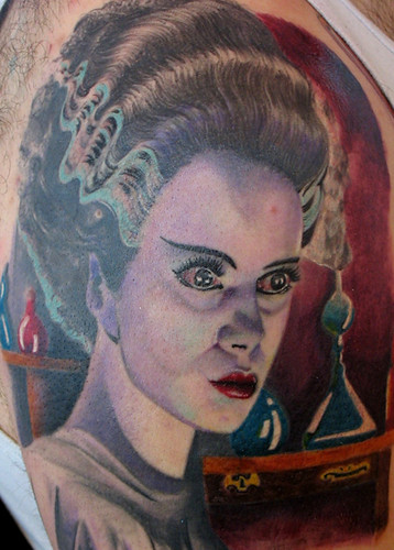 bride of frankenstein | Bride of Frankenstein, colored tatto… | Flickr