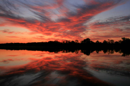 lake minnesota sunrise reflections landscape