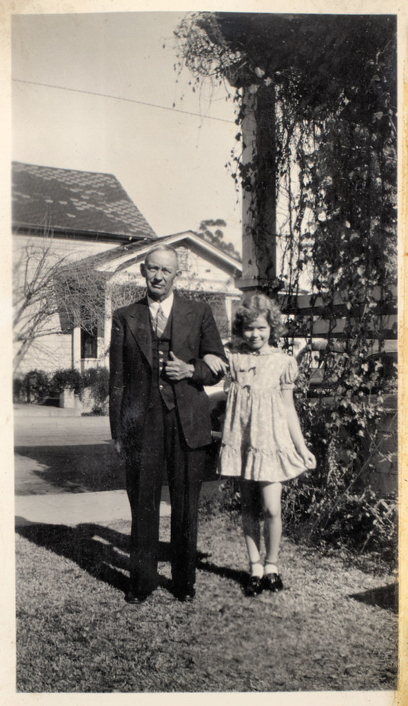 vintage portrait of old man and young girl - No names, no nu… - Flickr