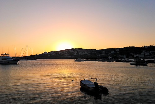 Sunset by Strangelover17, Dinner views in Batsi. greece ελλάδα άνδροσ andros summer seaside