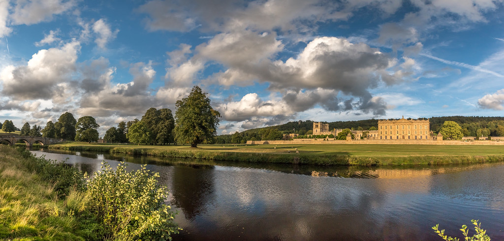 Chatsworth House and the River Derwent