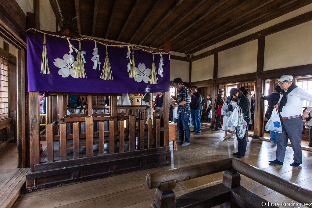 Santuario Osakabe en la &uacute;ltima planta del castillo de Himeji