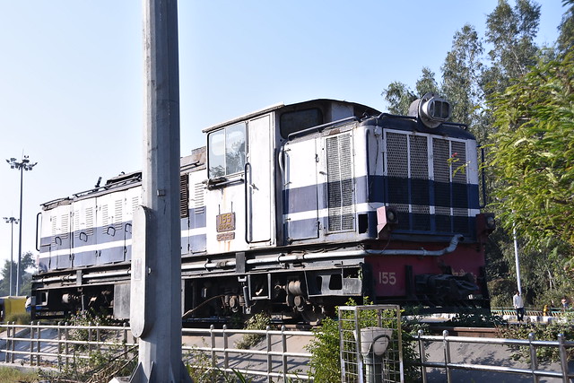 A narrow gauge ZDM-3 from the nearby Shimla line