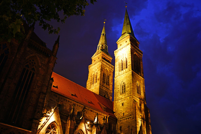 Nuremberg by night. Sebalduskirche