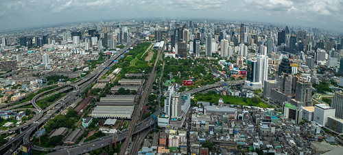 metropol architektur bangkok thailand view baiyoke tower skyline