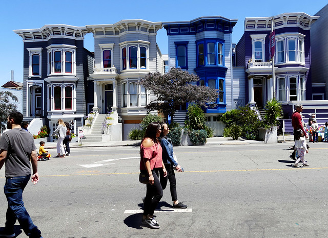 sunday streets in the mission district, victorian residential architecture  on valencia street 7-18*