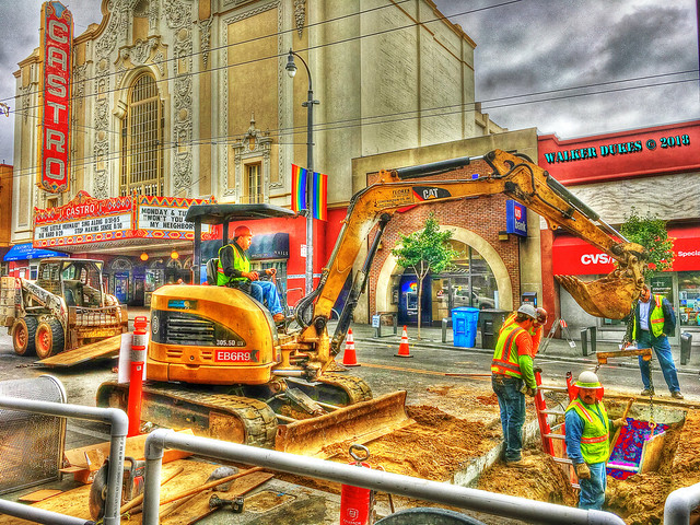 Mysterious Colorful Hole Discovered on Castro Street this Morning