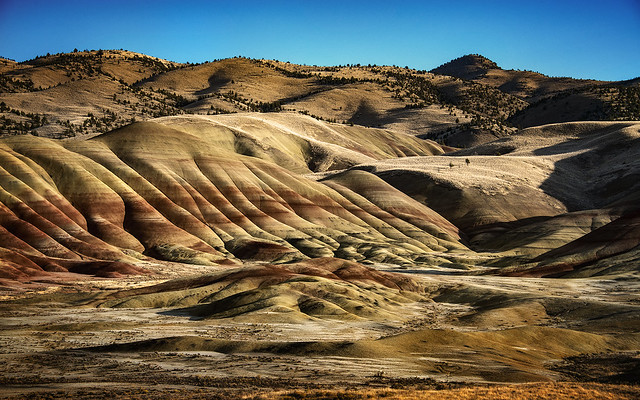 Painted Hills at sunset, Oregon