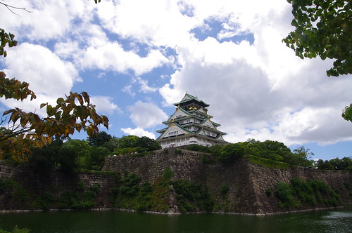 osaka japan asia castle building architecture historical history moat 大阪 大阪城 城 日本 اليابان