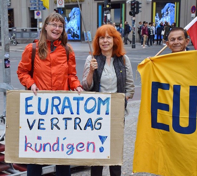 13.09.18: Protest vor EU-Vertretung: EURATOM- Vertrag auflösen
