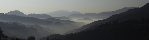 panorama stitched landscape trojane slovenia fog mist morning canon 7d markii mkii “l lens” ef 70300 f456 l is usm alamond brane zalar sunrise