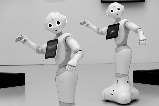 21st century robots. Seen from the future, they will just look cute.