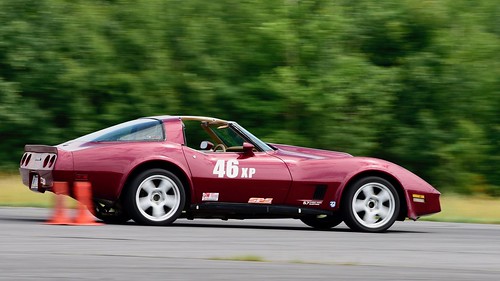 maroon burgundy blur fast cone autocross auto chevy corvette scca competition central pa midstate airport panning drive driver race racer